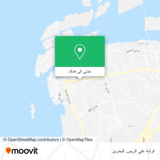 خريطة فرشة علي الريس