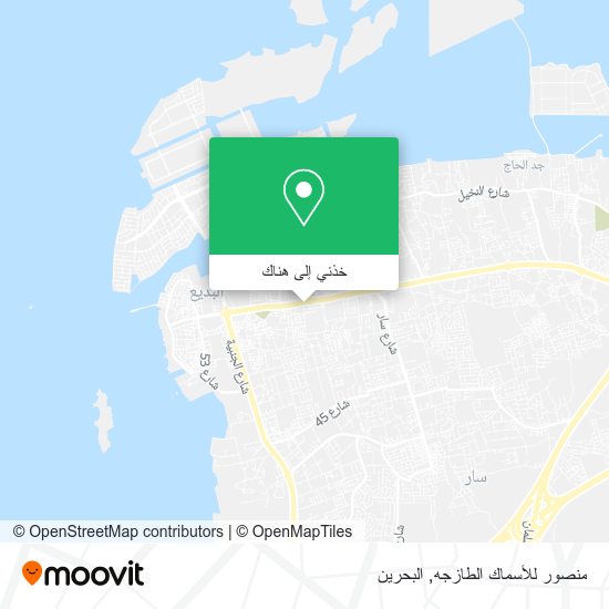 خريطة منصور للأسماك الطازجه