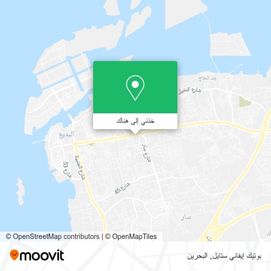 خريطة بوتيك إيفاني ستايل