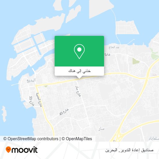 خريطة صناديق إعادة التدوير