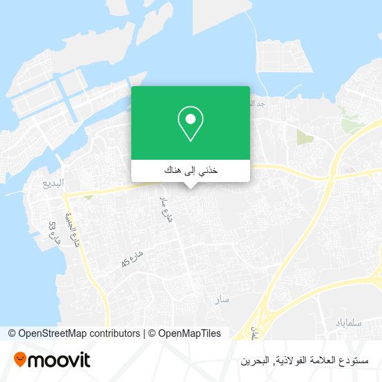 خريطة مستودع العلامة الفولاذية