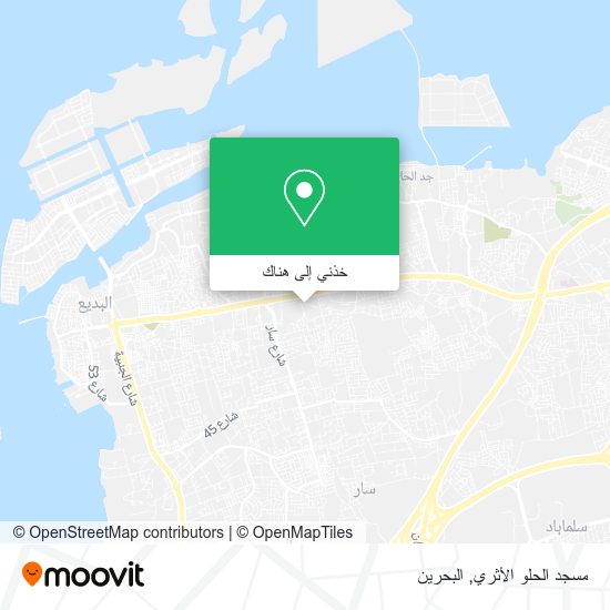 خريطة مسجد الحلو الأثري