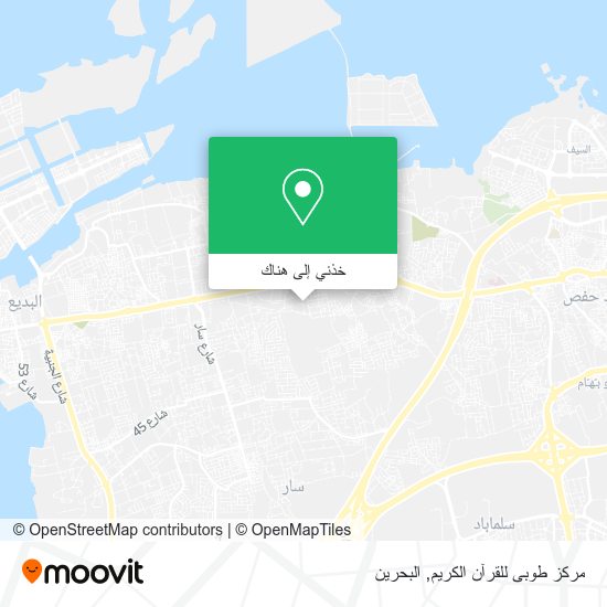 خريطة مركز طوبى للقرآن الكريم