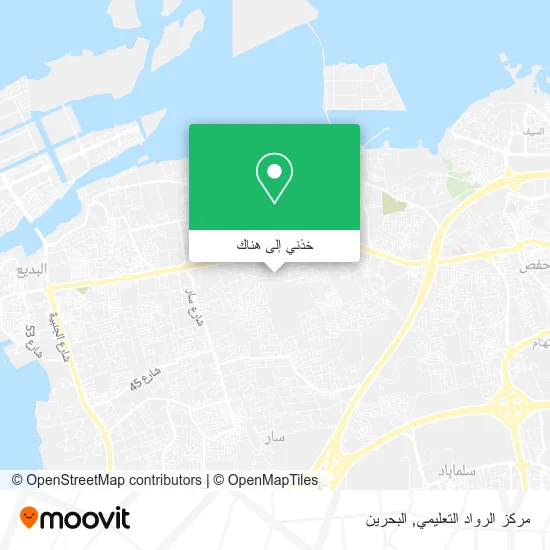 خريطة مركز الرواد التعليمي