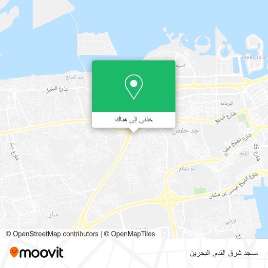 خريطة مسجد شرق القدم