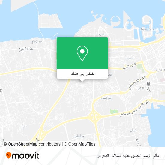 خريطة مأتم الإمام الحسن عليه السلام