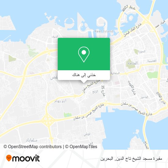 خريطة مقبرة مسجد الشيخ تاج الدين