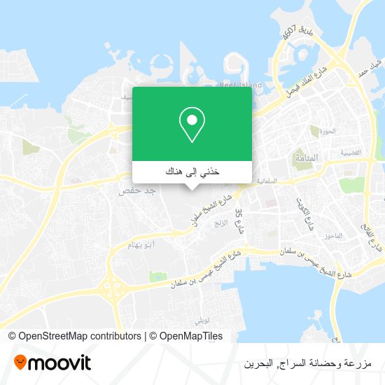 خريطة مزرعة وحضانة السراج