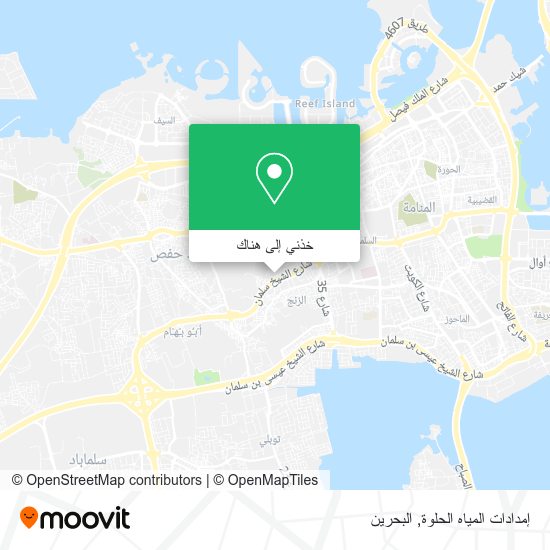 خريطة إمدادات المياه الحلوة
