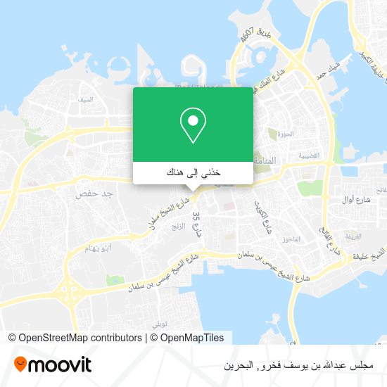 خريطة مجلس عبدالله بن يوسف فخرو