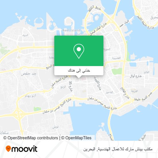 خريطة مكتب بينش مارك للاعمال الهندسية