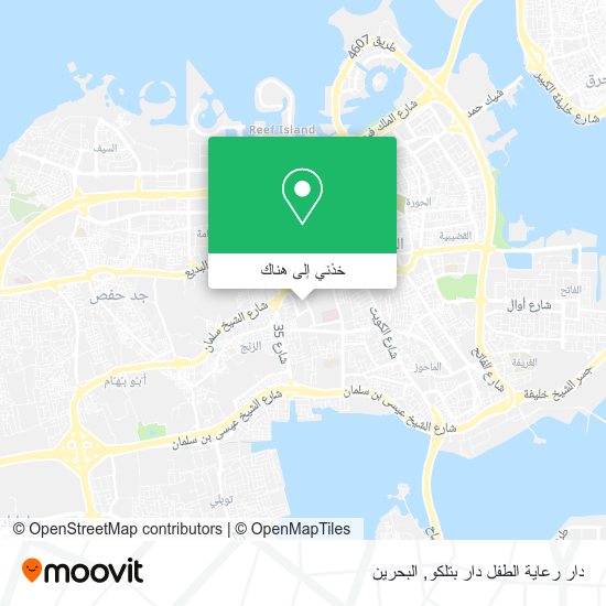 خريطة دار رعاية الطفل دار بتلكو