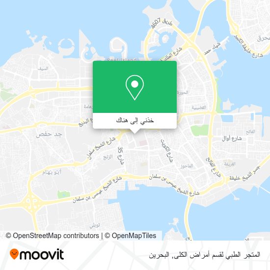 خريطة المتجر الطبي لقسم أمراض الكلى