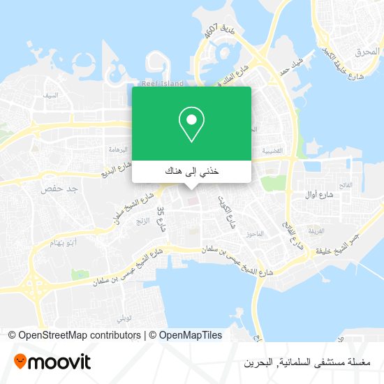 خريطة مغسلة مستشفى السلمانية