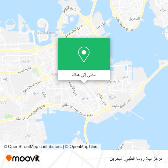 خريطة مركز بيلا روما الطبي