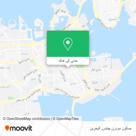 خريطة صالون مودرن جنتس