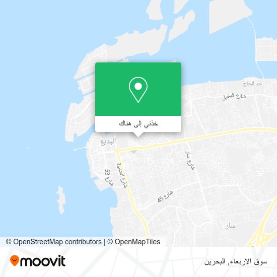 خريطة سوق الاربعاء