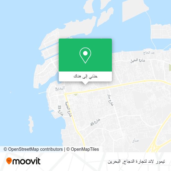 خريطة تيمور لاند لتجارة الدجاج