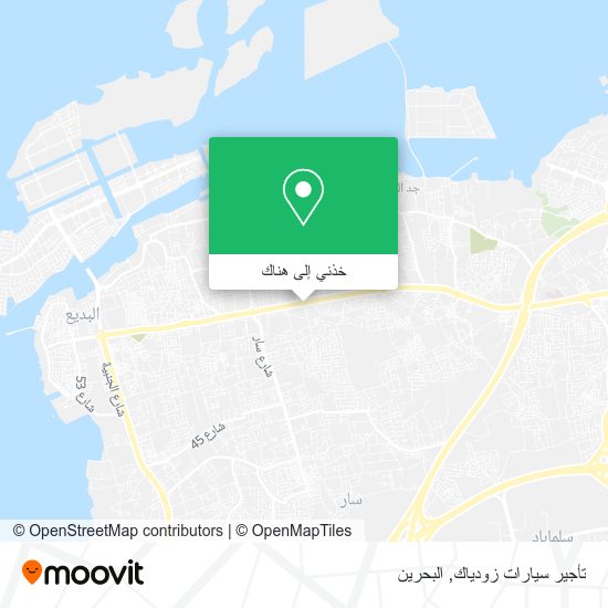 خريطة تأجير سيارات زودياك