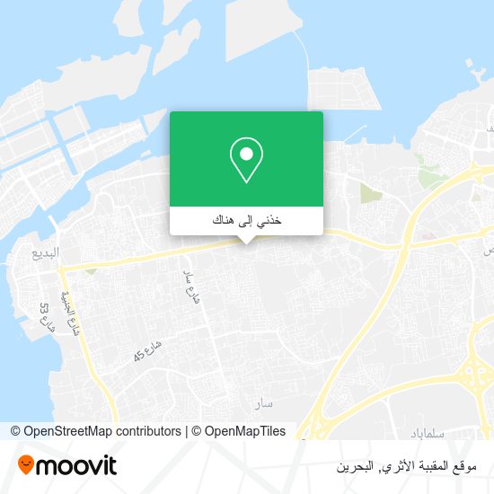 خريطة موقع المقببة الأثري