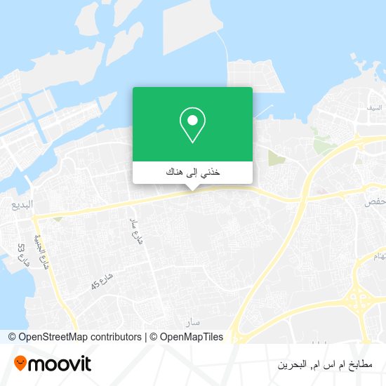 خريطة مطابخ ام اس ام