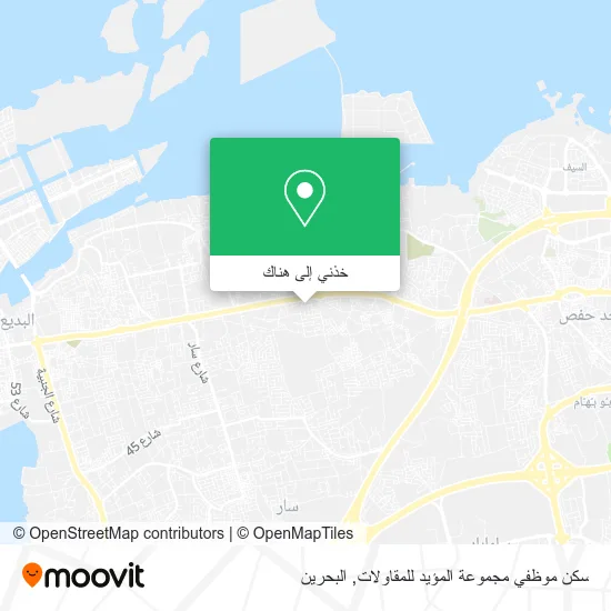 خريطة سكن موظفي مجموعة المؤيد للمقاولات