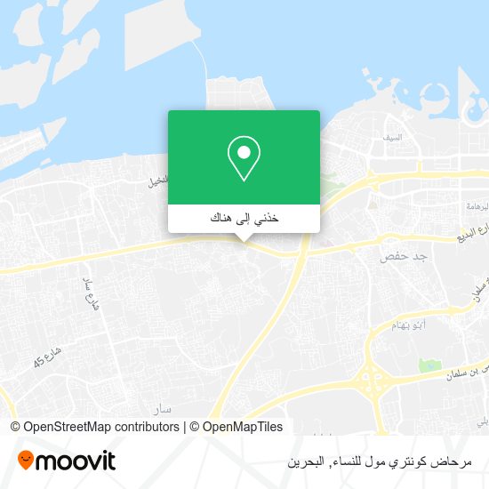 خريطة مرحاض كونتري مول للنساء