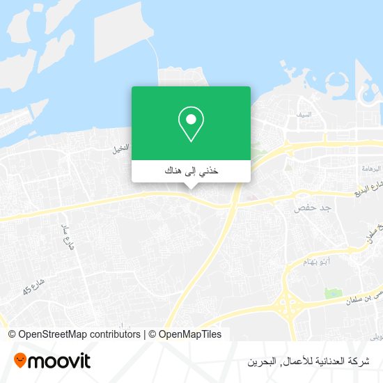 خريطة شركة العدنانية للأعمال