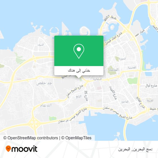 خريطة دمج البحرين