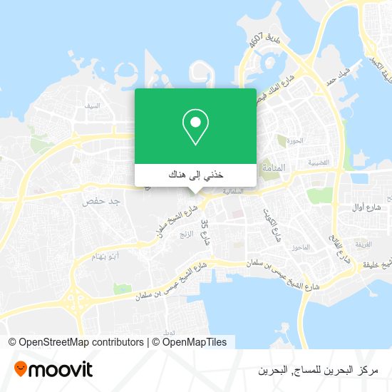 خريطة مركز البحرين للمساج