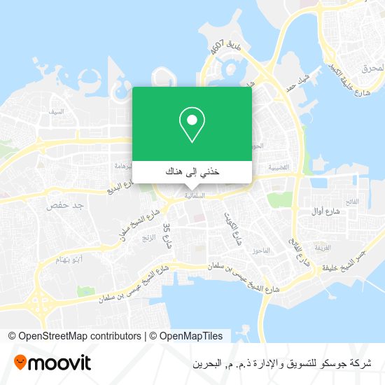 خريطة شركة جوسكو للتسويق والإدارة ذ.م. م