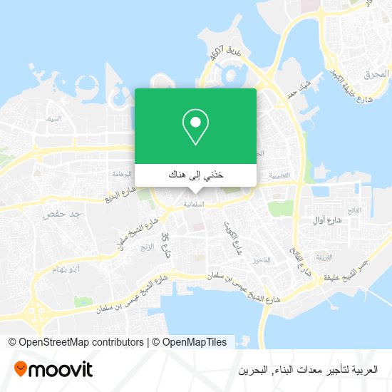 خريطة العربية لتأجير معدات البناء