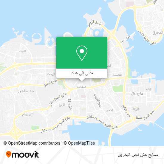خريطة مسابح عش نجم