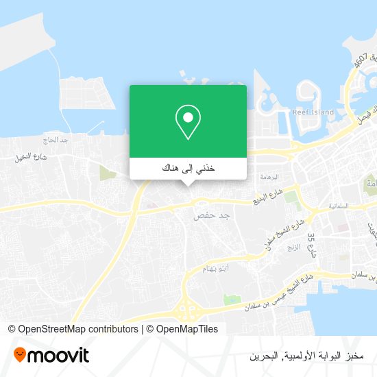 خريطة مخبز البوابة الأولمبية