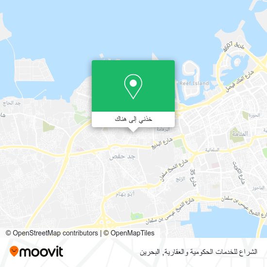 خريطة الشراع للخدمات الحكومية والعقارية