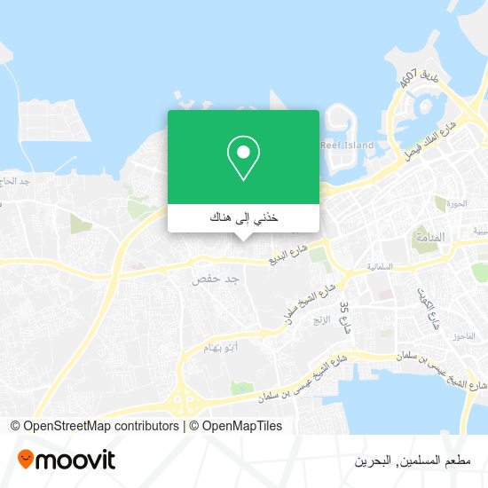 خريطة مطعم المسلمين