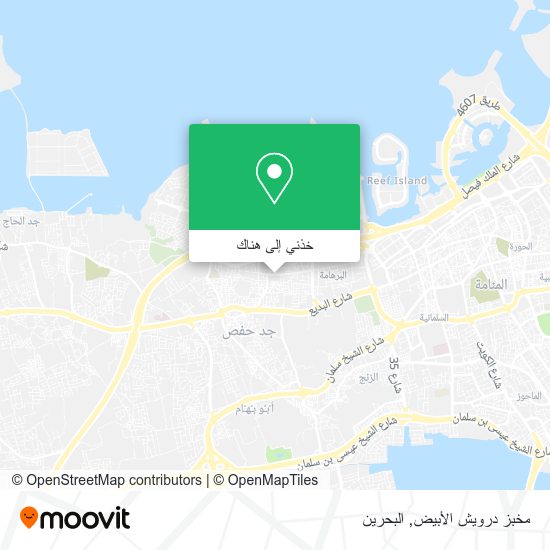 خريطة مخبز درويش الأبيض