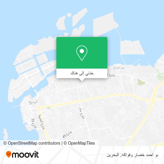 خريطة بو احمد خضار وفواكه