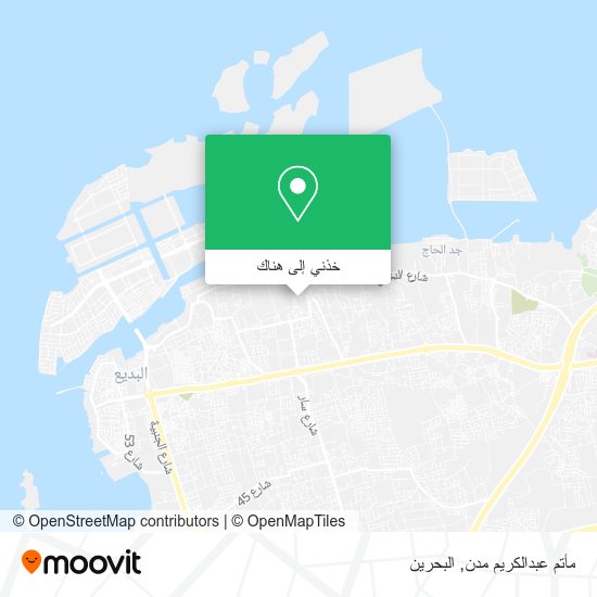 خريطة مأتم عبدالكريم مدن