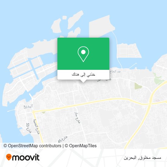خريطة مسجد مخلوق