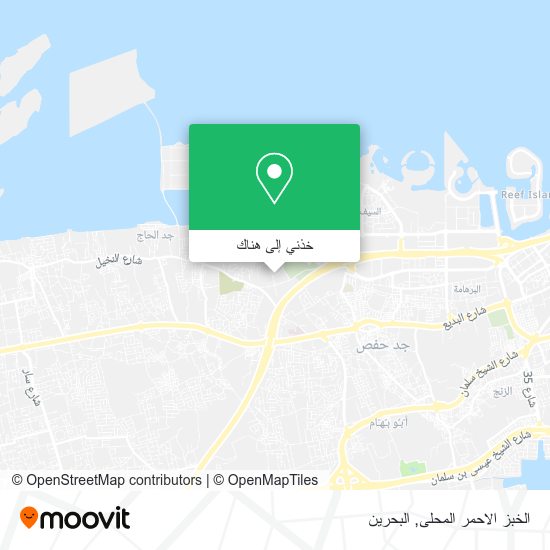 خريطة الخبز الاحمر المحلى