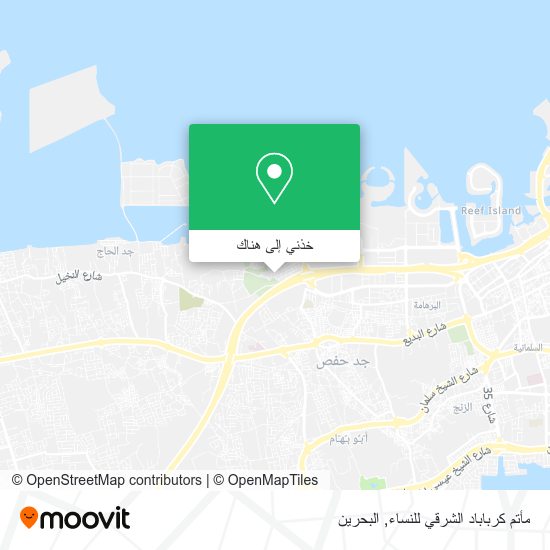 خريطة مأتم كرباباد الشرقي للنساء