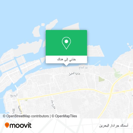 خريطة أسماك جرادة