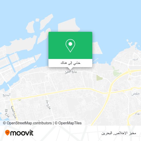 خريطة مخبز الاخلاص