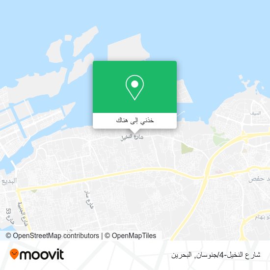 خريطة شارع النخيل-4/جنوسان