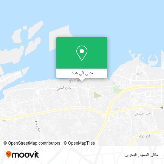 خريطة مكان الصيد