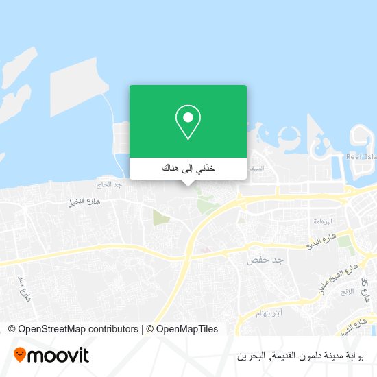 خريطة بوابة مدينة دلمون القديمة