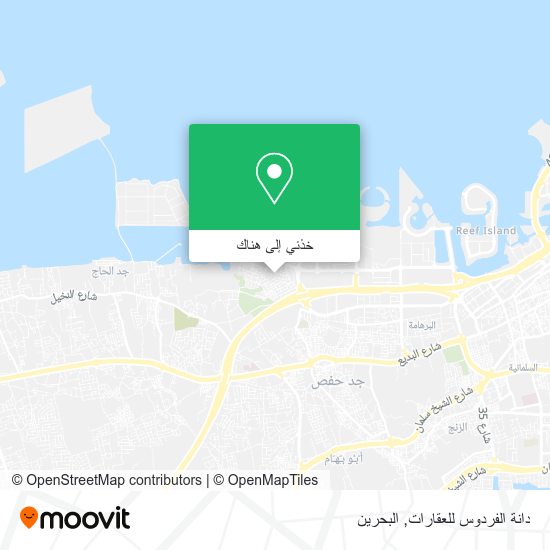 خريطة دانة الفردوس للعقارات