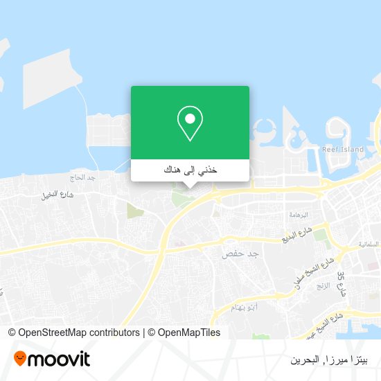 خريطة بيتزا ميرزا