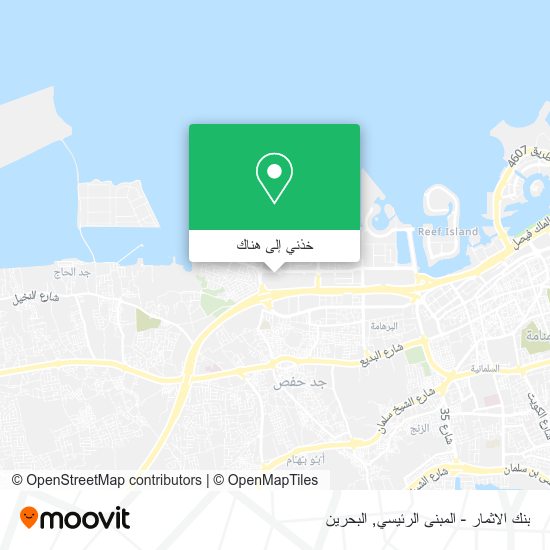 خريطة بنك الاثمار - المبنى الرئيسي